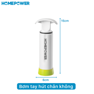 Hộp bảo quản thực phẩm khô hộp đựng ngũ cốc hút chân không có vòng ghi chú thời gian Homepower chống ẩm mốc mối mọt