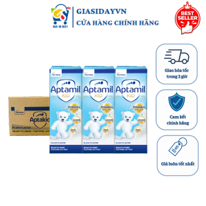 (HSD 02/2026) Sữa Nước Aptamil Kid 180ml / Thùng 27 Hộp - Sữa Công Thức Dinh Dưỡng Pha Sẵn