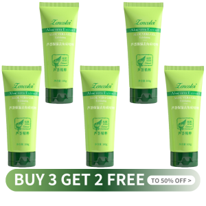 Aloe Vera Exfoliating Deep Cleansing Remove Dead Skin Cell Face Gel Scrub Blackhead Pores Refreshing Oil Control 100g