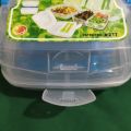 Uniware 217 SQUARE LUNCH BOX with 4 Compartments / food keeper / food storage box bento box. 