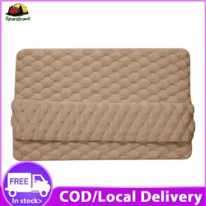 Luxury Absorbent Bathroom Carpet Non Slip Soft Bath Mat for Bathroom Kitchen and Spa in Beige and Cream