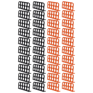 20Pcs Cable Management 10 Hole Wire Channel Screw Fixed Rack for Industrial Office Wire Bracket Holder