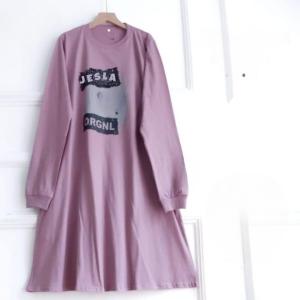 Tunik Wanita Lengan Panjang Zana Tunik Kaos Katun Combed 24s S M L XL XXL 3XL Baju Atasan Jumbo COD
