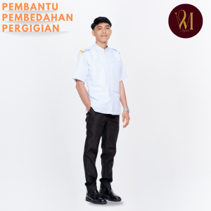 UNIFORM DENTAL SURGERY LELAKI LINE ORANGE