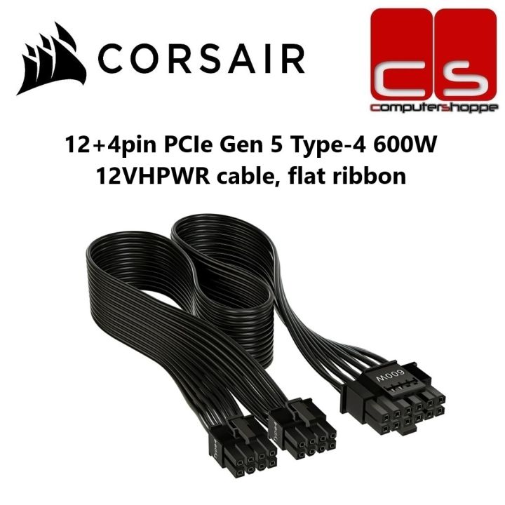 Corsair 12+4pin PCIe Gen 5 Type4 600W 12VHPWR cable Lazada