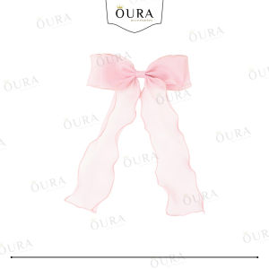 Jepit Rambut Pita Panjang Organza Tile Gelombang Aesthetic Korean Style Hairclip Ribbon Wave Ikat Rambut Pita Panjang Aksesoris