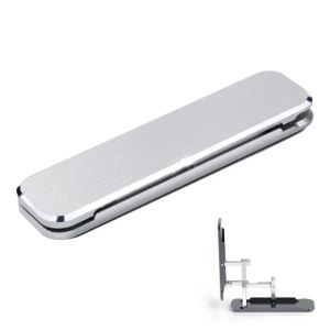 Folding Mini Metal Phone Holder 360° Rotatable Back Stick Invisible Bracket Portable Ultra Thin Mobile Desktop Stand