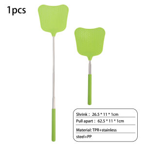 Fly Swatters Extendable Prevent Pest Mosquito Flyswatter Adjustable Flapper Trap Long Handle Insect Killer Retractable Swatter