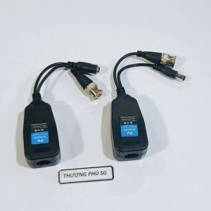 Balun Camera Video dùng cáp mạng Lan (Cat 5 Cat 6) kết nối nguồn và tín hiệu
