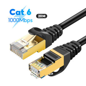 CAT6 Ethernet Cable Gold-plated RJ45 nternet Cable Lan Network Wire Internet Lead Cord Router Computer Cable Indoor&Outdoor Heavy Duty High Speed Direct Burial Network Wire In Wall&Weatherproof for Router/Modem/Xbox