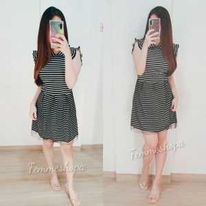 FEMMESHOPA-DRESS WANITA-DRESS SALUR TILE
