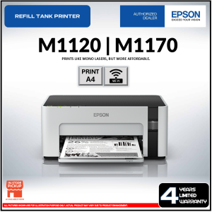 Epson EcoTank Monochrome Ink Tank Printer M1120 M1170 Wi-Fi A4 Wireless