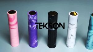 Tekson 10ML Perfume Travel (4 PCS) Refillable Cologne Containers Dispenser Spray Empty Bottle forSprayer Size (Black&Pink&White&Blue Marble)