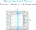 Ostomy Shower Cover Waterproof Ostomy Bag Covers Shower Guard Stoma Shower Shields Colostomy Bathing Bags Shower Protector Adhesive Bandage with Non-Stick Pad for Showering 10"x12" 7Pcs. 