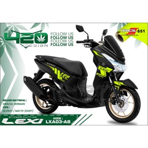 [NEW] Cutting List Body Sticker Yamaha LEXI 125 Kuning Stabilo Keren - LXA03 - Yamaha LEXI 125 Custom Sticker Striping Stabilo - 420 Design