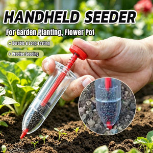 Baete Handheld Seed Dispenser Mini Manual Seeder Tool for Garden Planting Flower Pot 1Pc