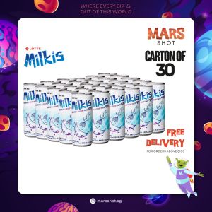 [CARTON OF 30] LOTTE Milkis Original Soda Drink | Korean Milk & Yogurt Soda Drink