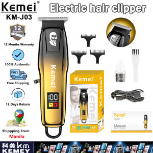 Kemei KM-J03 Original Clipper For Hair Cut 6500 RPM LCD High-Definition Display Rechargeable Hair Trimmer For Men