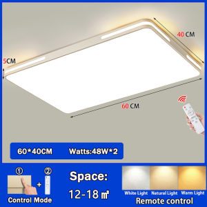 RHPOA High Brightness Iron LED Eye Protection Ceiling Light Dimming and color adjustment