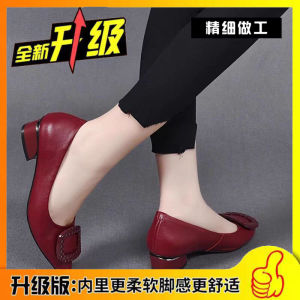 korean ladies flat shoes for women slip on Red shoes women doll shoes woman elegant new style 2024