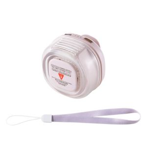 GFNIE4 360° Rotatable Clip-On Waist Fan 3 Speeds Silent Operation Hanging Waist Fan Mini Lightweight Bladeless Neck Fan Use