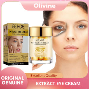 EELHOE Eye Cream for Dark Circles Removal Whitening Anti Wrinkles Puffiness Eye Bags Moisturizing Serum Eye Care Set Nicotinamide Moisturizing Brighten Essence Anti-Puffess Eye Cream Sreum Korean Cosmetics