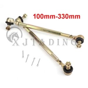 secr 1 Pair 100MM-330MM M10 Steering Shaft Tie Rod with Tie Rod Ball Joint For 50cc-250cc ATV Buggy kart Quad Bike Modification Parts B8T9H