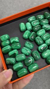 Natural Malachite Drum Beads Size About 13x18mm5 Pieces/Lot