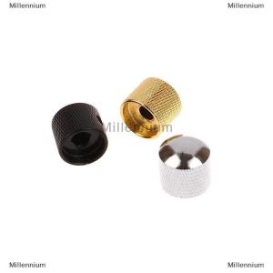 [COD] Millennium 1Pc Metal Electric Bass Guitar Tone Volume Knob Potentiometer Hat Cap Guitar Parts Push Knob With Hole Guitar Accessories
