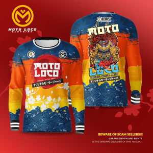 Moto Loco Japanese 2 Long Sleeves Full Sublimation - Mens Clothing
