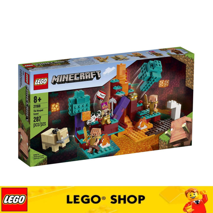 100 ORIGINAL LEGO Minecraft The Warped Forest 21168 Minecraft Nether Creative Toy Set cool transforming jungle