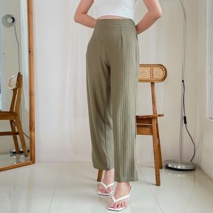 Severli YORI High Waist Knit Pants | Celana Knit HW | Celana Rajut | Kulot Rajut | Kulot Korea