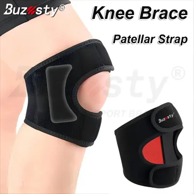 Buzesty Adjustable Knee Brace Patellar Strap For Knee Pain Relief Compression Patella Knee Brace With Removable Sponge Gasket