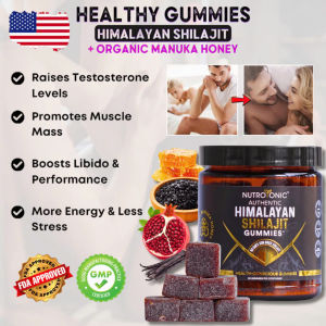 Shilajit Gummies Himalayan Supplement To Improve Energy & Immune Trace Minerals Fulvic & Humic Acid