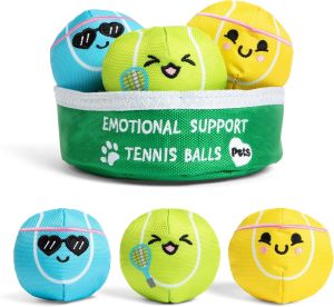 WHAT DO YOU MEME? Emotional SupportNuggies by Relatable Cuddly Dog Toys and Puppy Essentials Great Gift Ideas for Your Furry Friend Includes 3 Toys