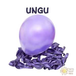 TAIYO Balon SATUAN Latex Metalik 12 Inch Balloon 1 Pcs Karet Polos Dekorasi Ulang Tahun Pesta Party