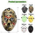 【Local Delivery】 Jason Horror Hockey Role Play Mask Halloween Costume Accessories Props Man Woman Party Horror Mask LZC-Jason-Mask-Green. 