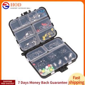 【Outdoor】162pcs อุปกรณ์ตกปลา ชุด ​​ตะขอหมุน ประมง Sinker Tackle Box