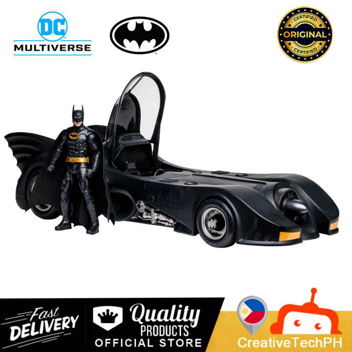 McFarlane Toys Opens Preorders For Gold Label 89 Batman With Batmobile ...