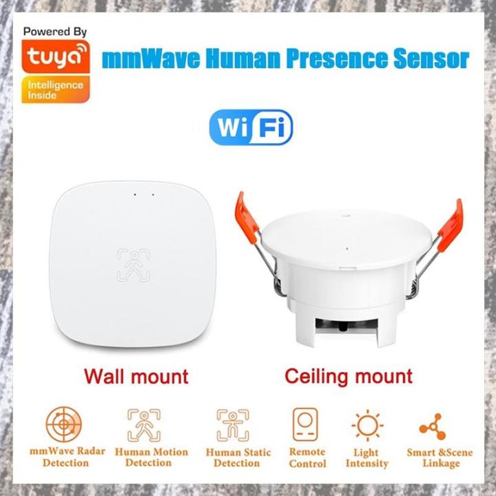 D3(THPE) Tuya WiFi mmWave Human Presence Sensor with Luminance ...
