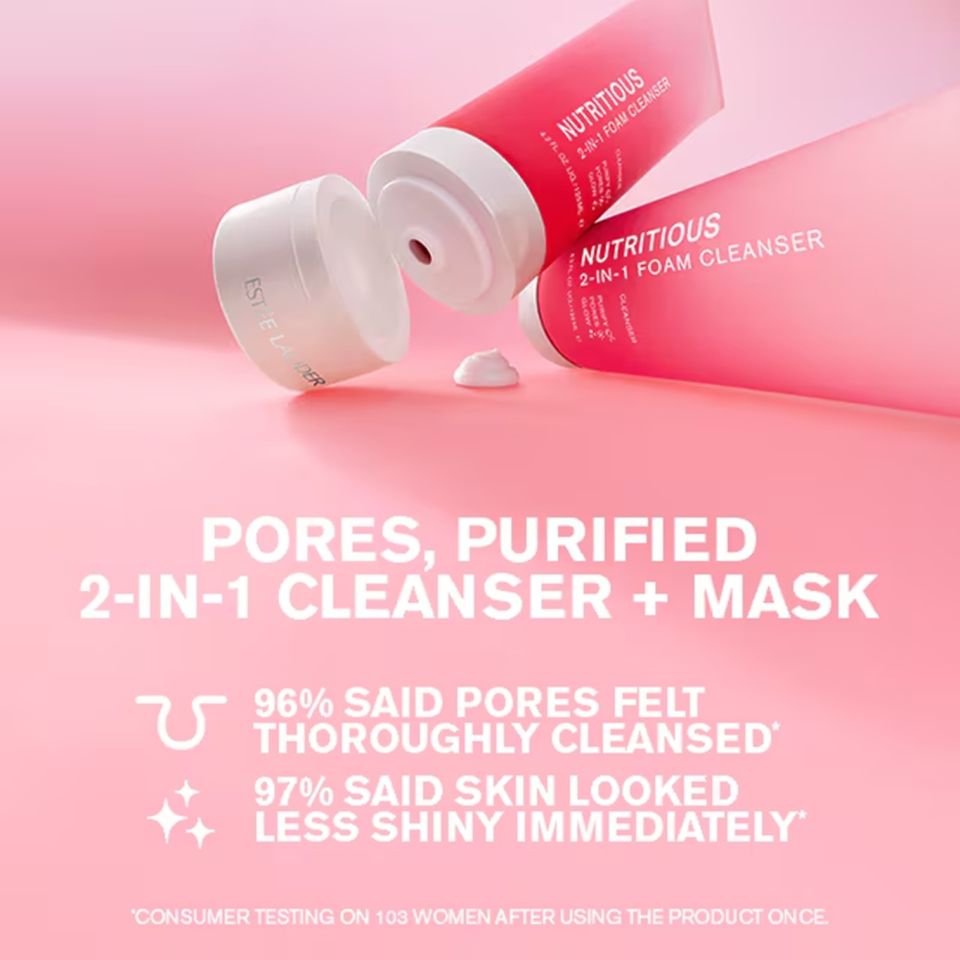 Estee Lauder Nutritious Super Pomegranate Radiant Energy 2-in-1 Cleansing  Foam 125ml  ผลิตภัณฑ์ทำความสะอาดผิวหน้าสูตรพรีเมี่ยมจากสารสกัดผลทับทิมเข้มข้น |  Lazada.co.th