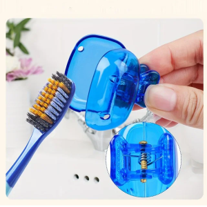Toothbrush Protector Cap Travel Essentials Portable Plastic Material Toothbrush Holder Storage Cleaning