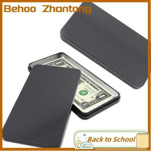 Behoo ที่ใส่เงินกระดาษถาดใส่ธนบัตรโลหะขนาดเล็กกล่องเก็บเงินสะดวกเคสจัดระเบียบยา