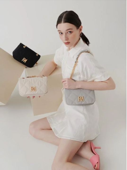 Robinmay Womens Bags 白金-喬伊鐵鍊斜背包 | Lazada
