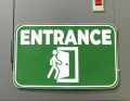 Dsign Entrance and Exit signages sticker 10X6"inches l waterproof l scratchproof, wall sticker.. 