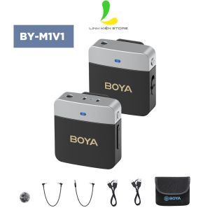 Micro thu âm không dây Boya BY-M1V1 M1V2 M1V3 M1V4 M1V5 M1V6 - Micro cài áo loại bỏ tiếng ồn chủ động công nghệ cao
