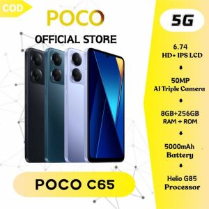 POCO C65 Smartphone | 8GB RAM + 256GB Storage | 50MP Triple AI Camera | 6.74" FHD+ Display | 90Hz Smooth Refresh Rate