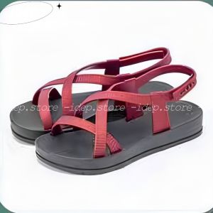Sandal Nữ Đi Mưa Xỏ Ngón Quai Chéo Cao Su Êm Chân Chống Trượt Đi Học Đi Mưa Đi Biển Thời Trang Hè - Maipy G064