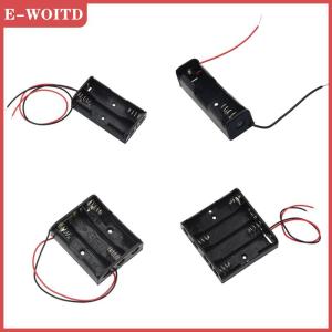 【E-WOITD】 18650 Battery Holder Clip Battery Holder Box With Connect Lead 1 Section 2 Section 3 Section 4 Section 18650 Batteries Case
