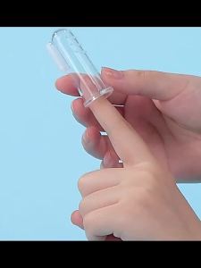 Safe Optimal SelectionBevavar Baby Silicone Finger Toothbrush kids soft toothbrush doesnt hurt baby gums